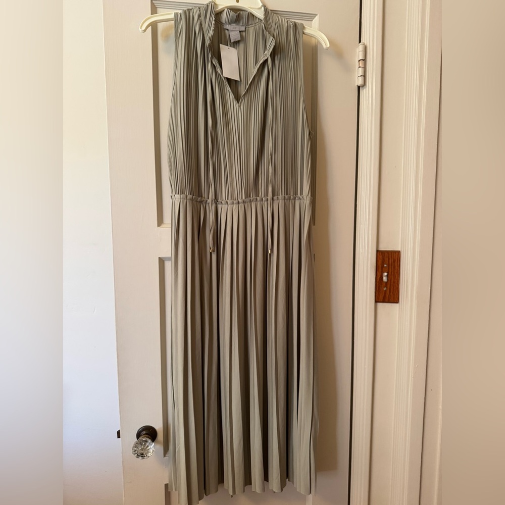 H&M Elegant Pleated Dress, size M (NWT)
